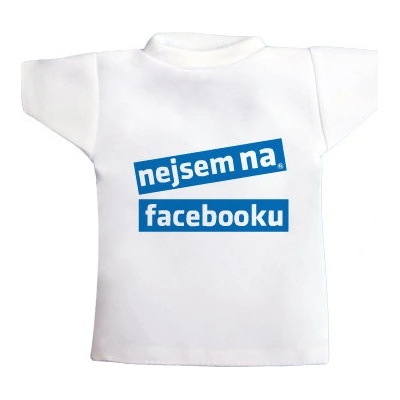 Tričko na láhev Nejsem na facebooku