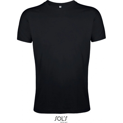 Sol´s Collection tričko Regent Fit slim fit krátký rukáv pánské COT25055300200-black