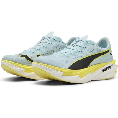 PUMA Дамски маратонки Puma Womens Deviate Elite 4 Road Running Shoes - Blue/Lemon