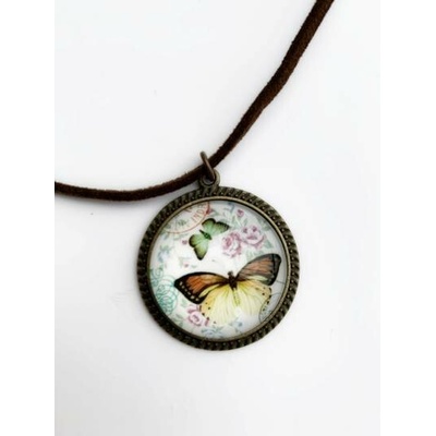 Fashion Jewelry Náhrdelník žlutý motýlek 1-lo087