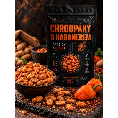 Seminka-chilli.cz Chroupáky Habanero chilli arašídy 135 g