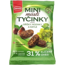 Mini Müsli tyčinky s oříšky bez lepku SEMIX 70 g