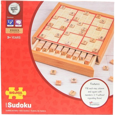 Bigjigs Dřevěná hra Sudoku – Zboží Dáma