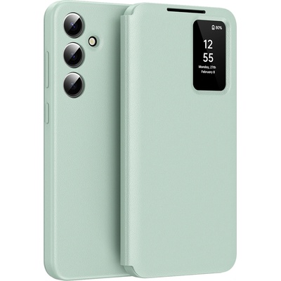 Techsuit Калъф за Samsung Galaxy S24 - SmartView Series - Зелен