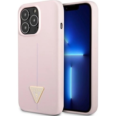 GUESS Кейс Guess GUHCP13LSLTGU за iPhone 13 Pro / 13 6.1", лилав, твърд, Silicone Triangle (GUE001930-0)