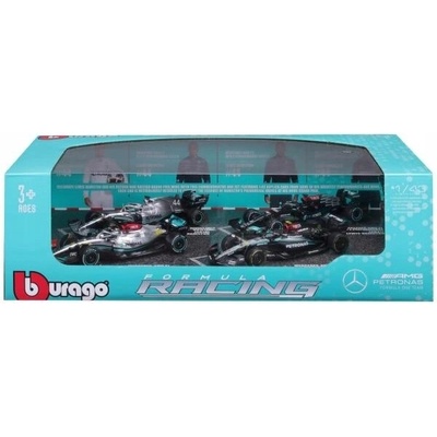 Bburago RACE Formula F1 4PAC Mercedes-AMG F1 W15 2024 44 L.Hamilton 63 G.Russell 1:43