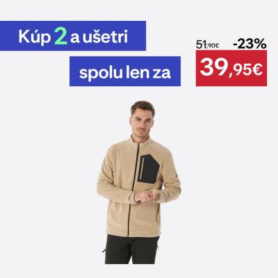Quechua mikina MH500 béžová
