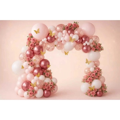 Gemar Balónková girlanda pastel růžovo-bílá