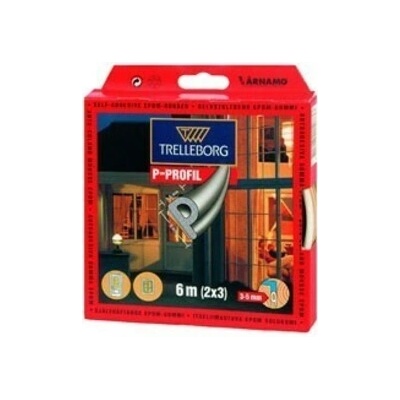 Tesnenie biele P-profil 6m