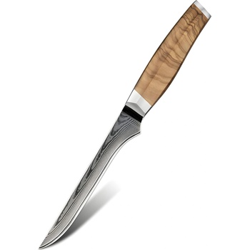 HARAHU Дамаски кухненски нож ZE-37561 - Boning / Кафяв KP37561 (ZE-37561)