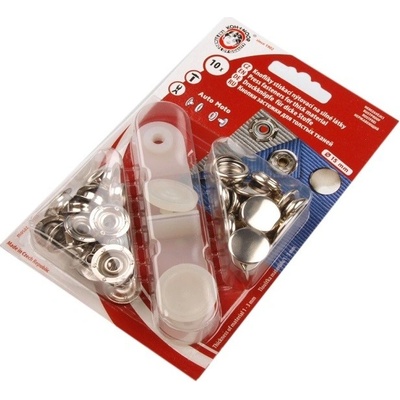 Knoflíky stiskací druk na silné materiály Ø15mm nikl – Zboží Dáma