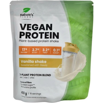 NaturesFinest-Nutrisslim Protein shake with stevia 70% 450 g
