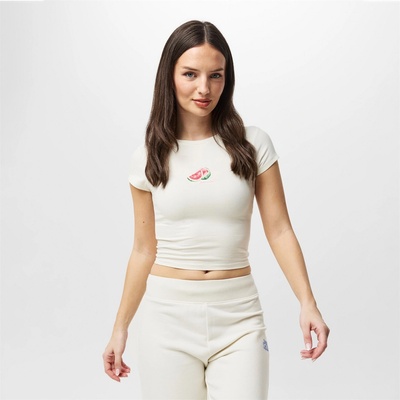 Jack Wills Бебешка тениска Jack Wills Women's JW Fruit Baby Slim Fit T-Shirt - Watemelon