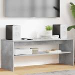 vidaXL ТВ шкаф 100 x 35 x 40 см Циментено сиво Инженерна дървесина (8000311)