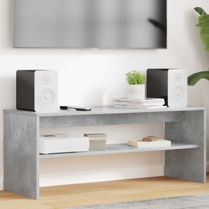 vidaXL ТВ шкаф 100 x 35 x 40 см Циментено сиво Инженерна дървесина (8000311)