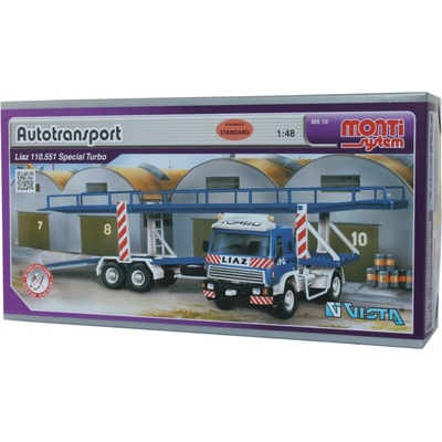 Monti System Seva Stavebnice MS 19 Autotransport Liaz v krabici 31 5x16 5x7 5cm 1:48