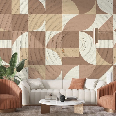 Art Gift Decor Фототапет - Пъзел от дърво