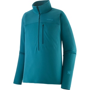 Patagonia Мъжки поларен пуловер Patagonia R1 Ultralight 1/2-Zip Fleece jumper - Glacial Blue (005-7767-0314)