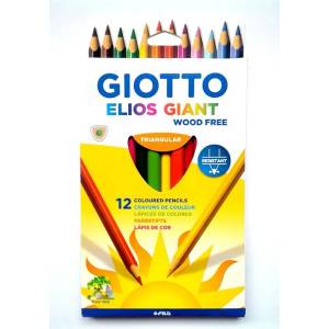 GIOTTO Цветни моливи GIOTTO Elios триъгълни дебели 12 броя 2215 00 (2215 00)