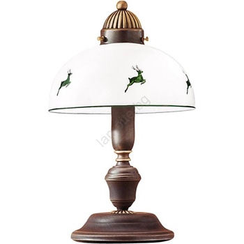 Kolarz 731.73. 100 - Настолна лампа NONNA 1xE27/75W/230V кафяв/елен зелен (KL0344)