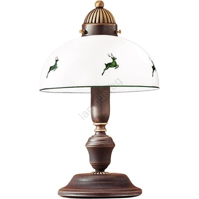 Kolarz 731.73. 100 - Настолна лампа NONNA 1xE27/75W/230V кафяв/елен зелен (KL0344)