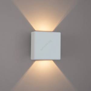 Brilagi - Външно стенно led осветително тяло doubleray led/6w/230v бяло ip54 (bg3831)