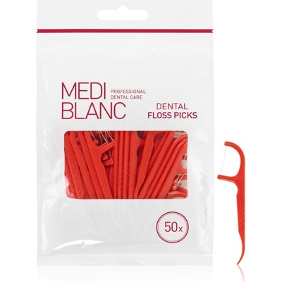 Mediblanc Dental Floss Picks dentálné špáratka s niťou 50 ks