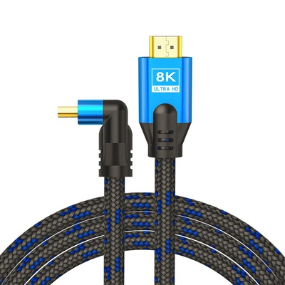 SAVIO HDMI кабел, Savio, V2.1, 5m, 8k, меден, син/черен (CL-175)