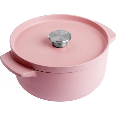 KitchenAid Kastrol litinový s poklicí 22cm/3,3l růžová matná