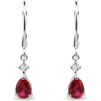 Klenota visací s rubíny a diamanty k0293012