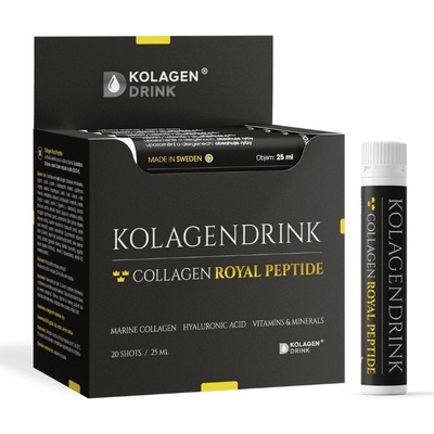 KolagenDrink Royal Peptide Shots prémiový hydrolyzovaný morský kolagén 20 x 25 ml ampuliek