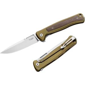 lionSTEEL skinny sk01a gs aluminum / Леко джобно ножче с традиционни форми - зелено (lion0273)