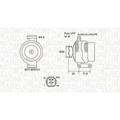 generátor MAGNETI MARELLI 063731965010