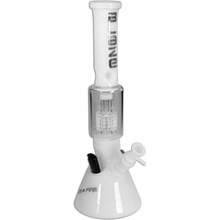 BLAZE Ice bong ICE s FIRE Drum Perkolátorom 40 cm Biela