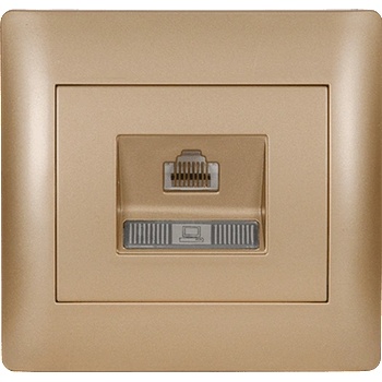ELMARK Rhyme КОМПЮТЪРЕН КОНТАКТ rj45 (cat5e) ЗЛАТО МЕТ (11283)