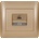 ELMARK Rhyme КОМПЮТЪРЕН КОНТАКТ rj45 (cat5e) ЗЛАТО МЕТ (11283)