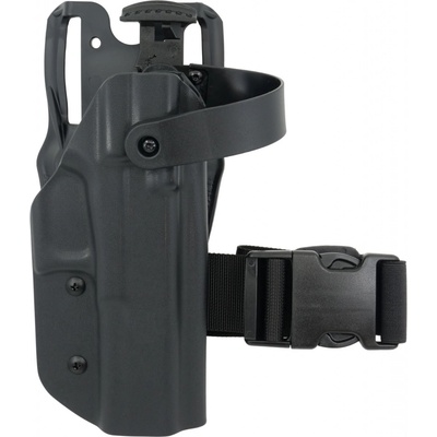 RH Holsters OWB Glock 17 taktické s automatickou poistkou uchycení na platformu čierna