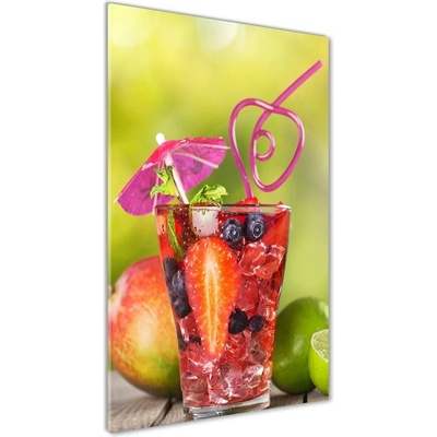 Vertikálny fotoobraz na skle Ovocný koktail 50x100 cm