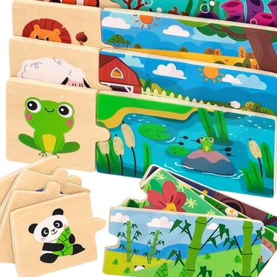 Viga Toys puzzle se zvířaty skládačka