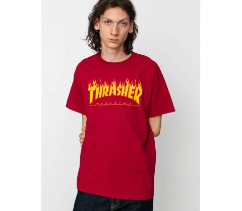 Thrasher Flame Logo Cardinal red