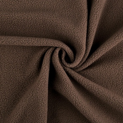 Pro Háčkování Látka polar fleece hnědá