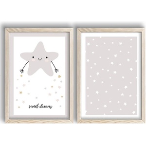 Wallity Детски картини в комплект от 2 броя 38x53 cm Sweet Dreams - Wallity (615LBY1221)