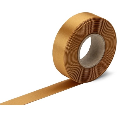 Stuha atlasová zlatá, šírka 24 mm