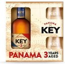 Key Rum Panama 3y 38% 0,7 l (dárkové balení 2 sklenice)