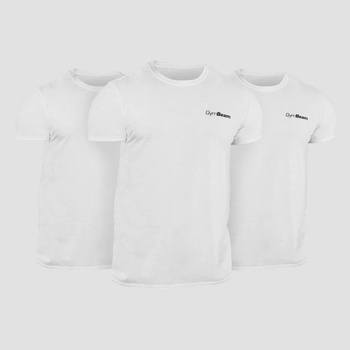 GymBeam Тениска Basic 3Pack White S - 3pack