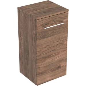 Geberit Selnova Square - Страничен шкаф 65x33x30 см, 1 врата, орех хикори 501.274. 00.1 (501.274.00.1)