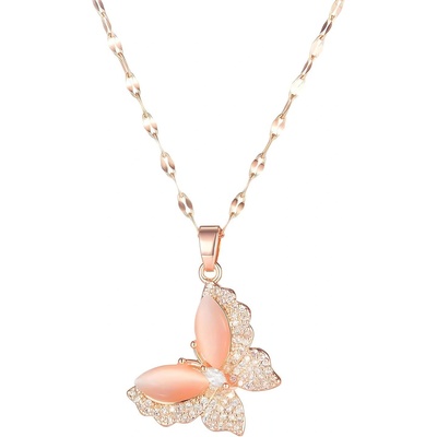 HARAHU Колие xi-15234 - Златна / Розова kp15234 (xi-15234)