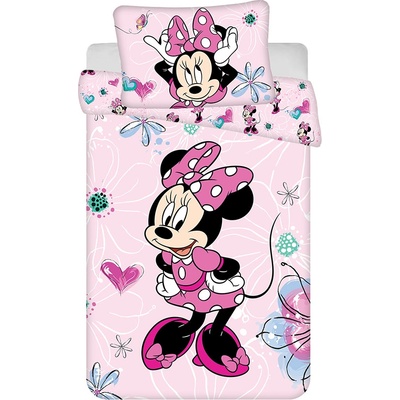 Xpose povlečení do postýlky Minnie Flowers 02 100 x 135 , 40 x 60 cm – Zboží Dáma