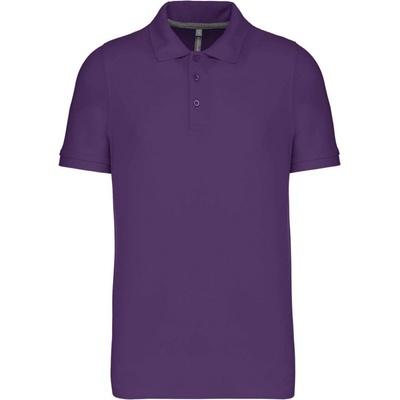 Pánské polokošile s krátkým rukávem polo purpurová