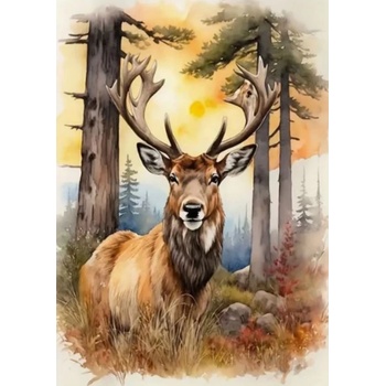 Norimpex - Puzzle Diamant painting: Deer 30x40 cm - 1 - 39 piese